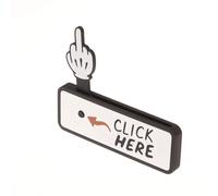 The Click Here Surprise Button, Hilarious Prank Toys, 3D Printed Funny Pop-Up Middle Gifts Finger Button Surprise Prank Gifts for Adult, Novelty Office Humor Stress Relief Middle Finger Toys