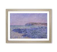 The Cliffs at Pourville by Claude Monet Framed Print | A2 Oak Framed Wall Art | Ready to Hang | Modern Landscape Picture | Living Room Bedroom Lounge Office