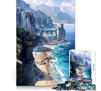 The Cliff's Solitary Sentinel 1000 Piece Jigsaw Puzzles for Adults Jigsaw Mental Toy Soothing Fun Premium Cut Birthday Gift (38x52cm)
