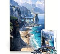 The Cliff's Solitary Sentinel Teenagers Puzzles 1000 Piece Jigsaws Boost Recall Relax Time Accurate Edge Amazing Present (50x75cm)