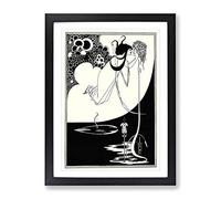 The Climax Vol.2 By Aubrey Beardsley Classic Painting Framed Print | A2 Black Framed Wall Art | Ready to Hang | Classic Historical Picture | Living Room Bedroom Lounge Office
