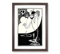 The Climax Vol.2 by Aubrey Beardsley Framed Print | A2 Walnut Framed Wall Art | Ready to Hang | Modern Nature Picture | Living Room Bedroom Lounge Office