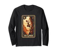 The Climber Tarot Card Bouldering Outdoor Rock Climbing Long Sleeve T-Shirt