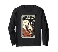 The Climber Tarot Card Bouldering Outdoor Rock Climbing Long Sleeve T-Shirt