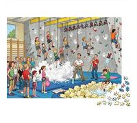The Climbing Wall Beginner‘s Jam Wooden Jigsaw Puzzle Waterproof 1000 Piece Puzzles for Adults Challenging And Brainteasing Home Decoration