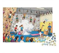 The Climbing Wall Beginner‘s Jam Wooden Jigsaw Puzzle Waterproof 1000 Piece Puzzles for Adults Fun Educational Games