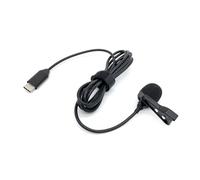The clip on the lapel microphone captures auditory hearing that is easy to use for meetings and content creation