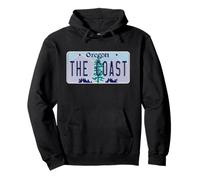The Coast Oregon OR Neighborhood License Plate Pullover Hoodie