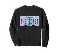 The Coast Oregon OR Neighborhood License Plate Sweatshirt