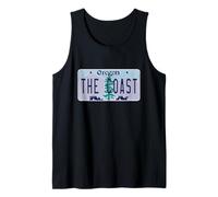 The Coast Oregon OR Neighborhood License Plate Tank Top