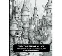 THE COBBLESTONE VILLAGE: AI Grayscale Coloring Book (Grayscale Interiors/Exteriors Series)