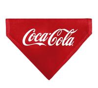 The Coca-Cola Company Pet Bandana Coca Cola Script Logo Centered Red White Slip On Collar Bandana Only