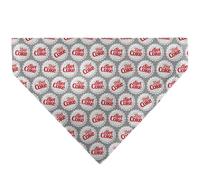 The Coca-Cola Company Pet Bandana Diet Coke Bottle Caps Scattered Grays White Red Slip On Collar Bandana Only