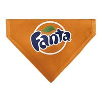 The Coca-Cola Company Pet Bandana Fanta Orange Round Logo Orange White Blue Slip On Collar Bandana Only