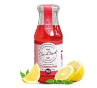 The Cocktail Co Ready to Drink Cosmopolitan - Premium Pre Mixed Cocktail Pack of 12 x 185ml - Ready to Drink and Serve - Just Add Ice - Bottled at Riverbank Distillery - 10% ABV