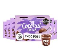The Coconut Collab Choc Pots - Creamy Coconut Chocolate Desserts, Dairy Free, Gluten Free, Vegan, 24 x 45g