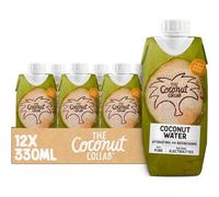 The Coconut Collab Coconut Water - No Added Sugar, 100% Pure, Single Origin, Refreshing with Natural Electrolytes, 12x330ml