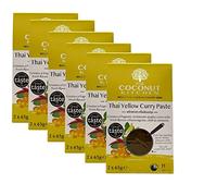 The Coconut Kitchen - Easy Thai Yellow Curry Paste - Gluten Free (Pack of 6 x 130g)