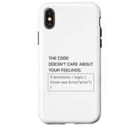 The Code Doesn’t Care About Your Feelings Programmer Humor Case for iPhone X/XS