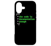 The Code Is Documentation Enough Coding Software Developer Case for iPhone 17