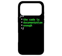 The Code Is Documentation Enough Coding Software Developer Case for iPhone 17 Pro Max
