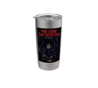 The Code that Never Ends Funny Computer Programmer Poster Stainless Steel Insulated Tumbler