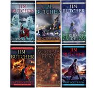 The Codex Alera Series 6 Books Collection Set By Jim Butcher (Furies Of Calderon, Academ's Fury, Cursor's Fury, Captain's Fury, Princeps' Fury, First Lord's Fury)