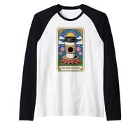 The Coffee Lover Tarot Card Barista Humor Coffee Raglan Baseball Tee