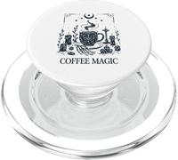 The Coffee Tarot Cards Skeleton Coffee Lover Caffeine addict PopSockets PopGrip for MagSafe