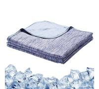 The Cold Blanket - Sleep Cool & Sweat-Free, Instant Cooling Relief with Cold Fabric, No Sweat, No Wake Ups for Hot Sleepers, Breathable, Lightweight, Insanely Soft Cooling Blanket (Blue, 230 * 265cm)