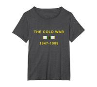 The Cold War T-Shirt, Women's Plus, Dark Heather Grey, 6X