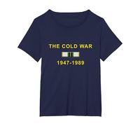 The Cold War T-Shirt, Women's Plus, Navy Blue, 5X