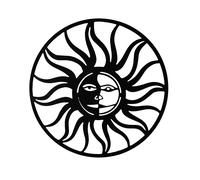 The Collection Metal Wall Art 60cm - Sun Country Living Black One Size