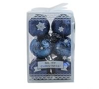 The Collection of Xmas Tree Decorations Get Your Hands on These Fabulous 12 PCS (Deep night blue)