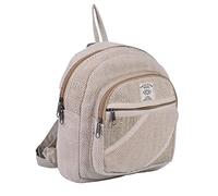 THE COLLECTION ROYAL Himalayan Hemp Boho Bohemian Hippie Bag Purse Eco Friendly Mini Daypack Backpack, Natural a, Mini, Daypack Backpacks