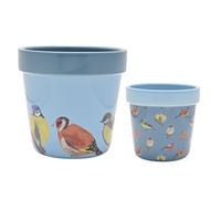 The Collection Set of 2 Planters - Birds Country Living Multi One Size