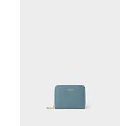 The Collier Leather Zip Around Purse OSPREY LONDON Teal One Size