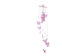 The Color-changing Solar Wind Chime Lamp Is Waterproof For Outdoor Use(No light Pink)