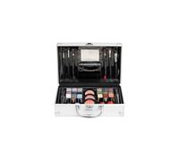 The Color Workshop - Bon Voyage Makeup Set - Fashion Train Case with Complete Professional Makeup Kit for Eyes, Face, Nails and Lips - Makeup Gift Set