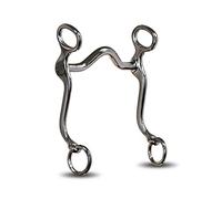 The Colorado Saddlery Mouth Chrome Plated Pony Curb Bit with a Low Port Mouth, 4-Inch
