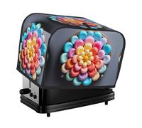 The Colorful Candy toaster cover is suitable for 2 small toaster covers with wide slots and comes with a storage pocket to meet diverse baking needs.