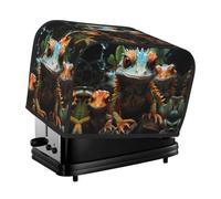 The Colorful Lizards toaster cover is suitable for 2 small toaster covers with wide slots and comes with a storage pocket to meet diverse baking needs.