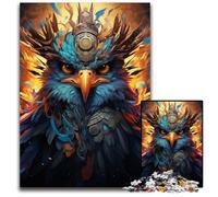The Colorful Psychedelia of Bird Warriors 1000-Piece Jigsaw Puzzle Impossible Jigsaw Puzzles for Adults High-Difficulty Brain Teaser for Teenagers 1000 PCS(38x26cm)