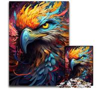 The Colorful Psychedelia of Bird Warriors Jigsaw Puzzle 1000 Pieces Jigsaw Puzzles for Adults Fun at Home Activities Birthday Present Travel Gifts 1000 PCS(38x26cm)