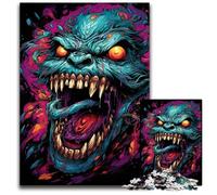 The Colorful Psychedelia of Dr. Monster 1000 Pieces Puzzle Gifts Impossible Jigsaw Puzzles for Adults Erfect for Home Decor Birthdays Holidays And Gifts 1000 PCS(75x50cm)