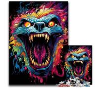 The Colorful Psychedelia of Dr. Monster Puzzle 1000 Pieces Jigsaw Challenging Puzzles Colorful Home Decor & Interactive Family Game 1000 PCS(75x50cm)