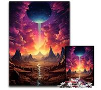 The Colorful Psychedelia of Egypt’s Space Desert 1000 Pieces Puzzle Gifts Impossible Jigsaw Puzzles for Adults Erfect for Home Decor Birthdays Holidays And Gifts 1000 PCS(38x26cm)
