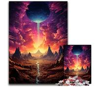 The Colorful Psychedelia of Egypt’s Space Desert 1000Pc Adults Jigsaw Puzzle Puzzles for Adults Relaxing Entertainment Home Decor 1000 PCS(75x50cm)