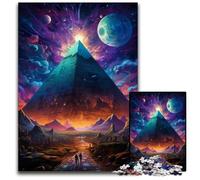 The Colorful Psychedelia of Egypt’s Space Desert Jigsaw Puzzles for Adults 1000 Difficult Puzzles for Adults for Parents Lovers Friends - Age + 1000 PCS(38x26cm)