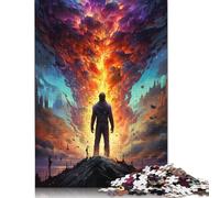The Colorful Psychedelia of Elemental Magicians Puzzle Challenging And Brainteasing 100 Percent Recycled Cardboard Jigsaw Puzzle for Adults Teen Birthday Present 1000pcs (75x50cm)